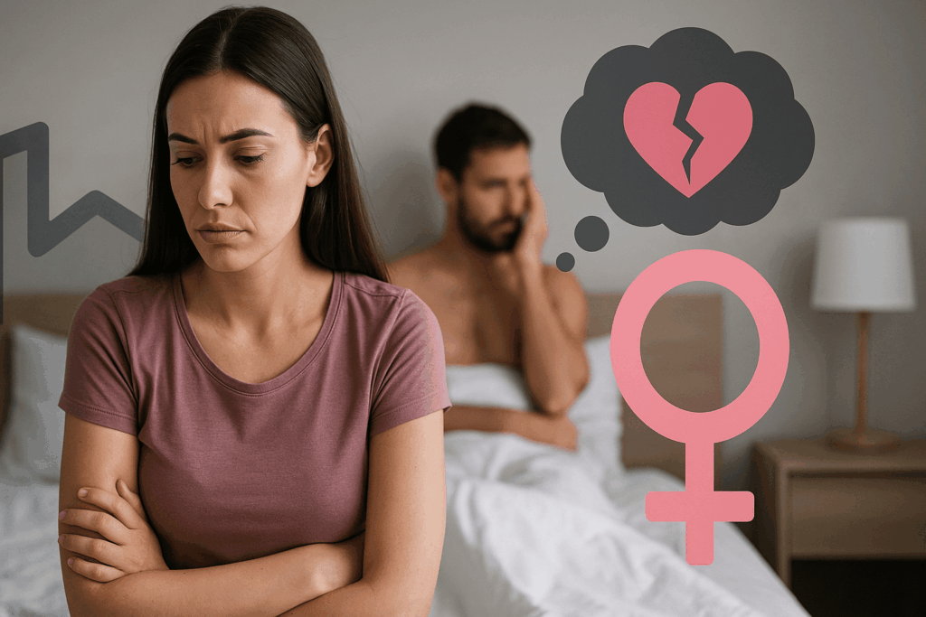 Kvinna som möter intimitetskamp