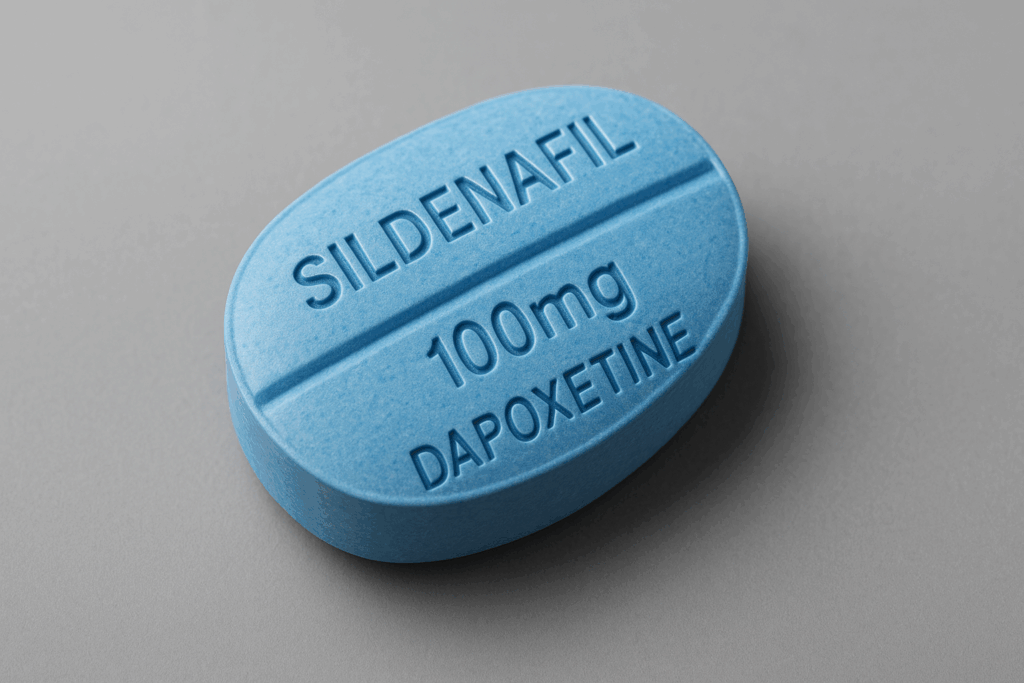 Sildenafil 100mg Dapoxetine 60mg tablet – 2-in-1 remedy for men.